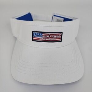 Vineyard Vines Men's Americana Performance Flag Martha's Vineyard Visor Hat